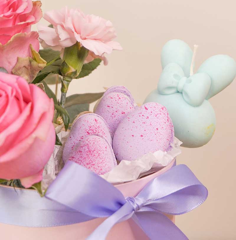 arreglo de flores de pascua