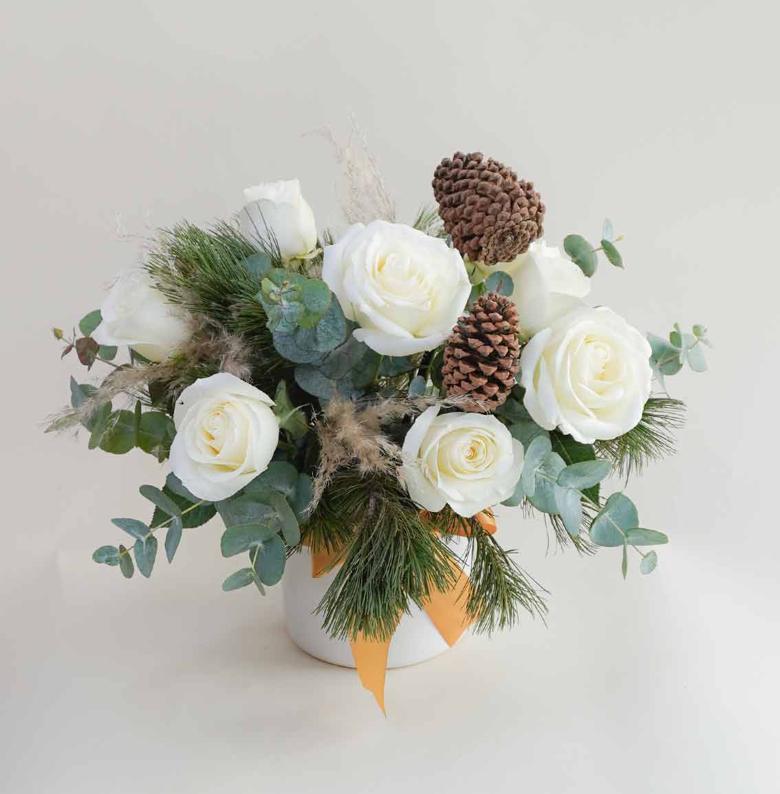 centro de mesa de flores para navidad