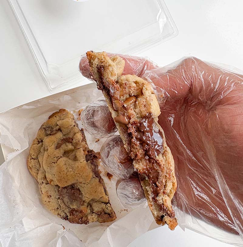 galleta de chocolate con nuez
