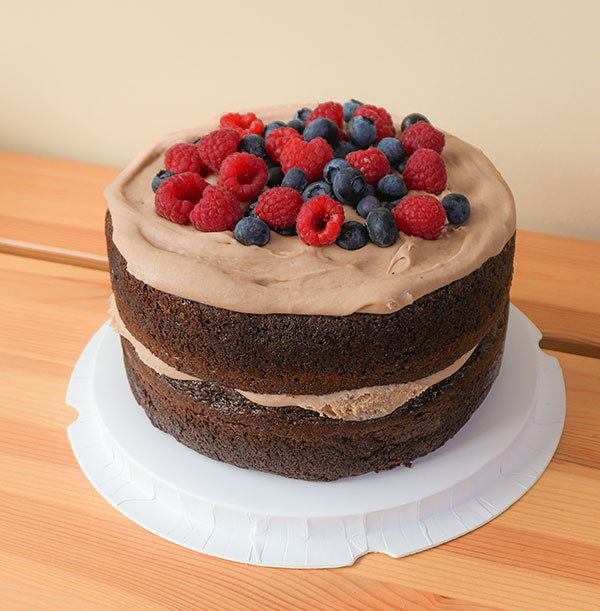 pastel de chocolate para enviar como regalo
