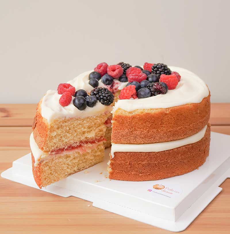 pastel de vainilla de regalo