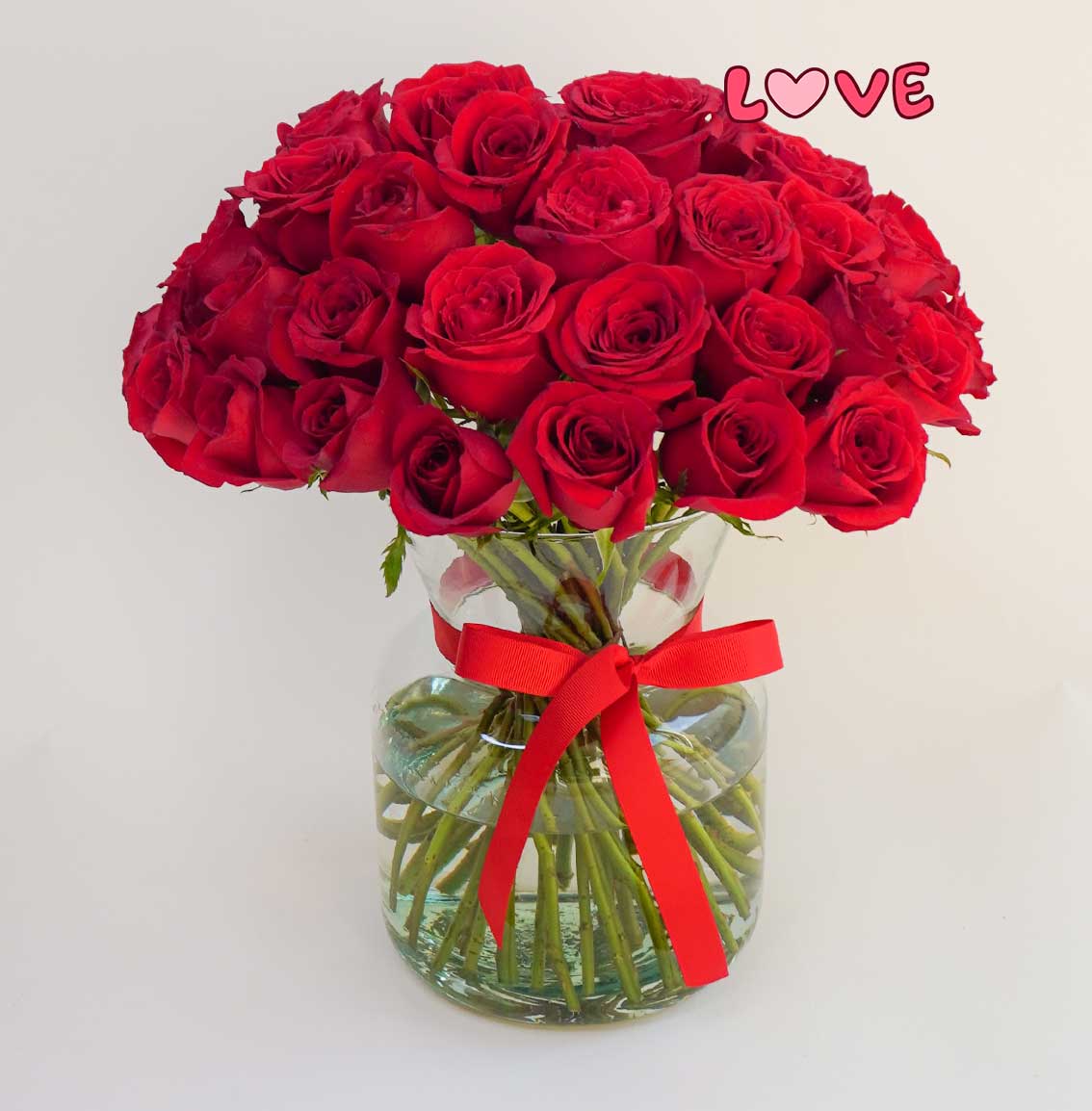 arreglo de 50 rosas rojas con envío a domicilio