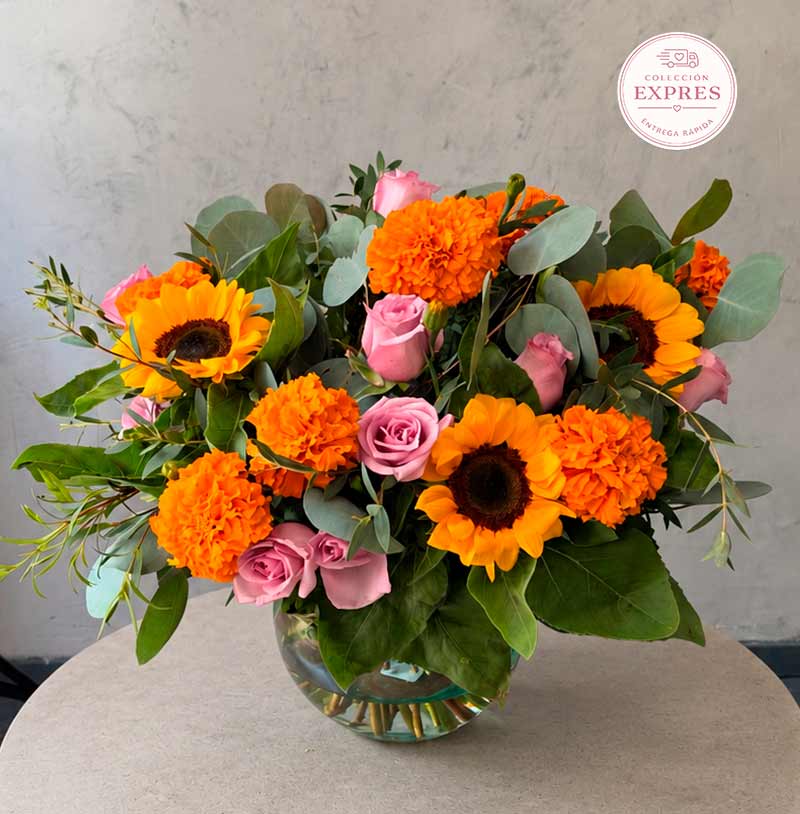 arreglo de flores para día de muertos para envío