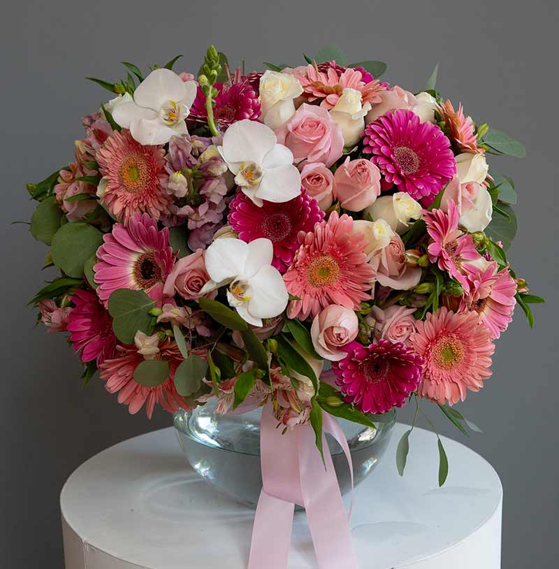 arreglo de flores de lujo elegante para envío