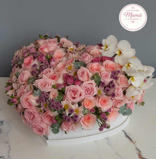 arreglo de flores de lujo elegante para mamá