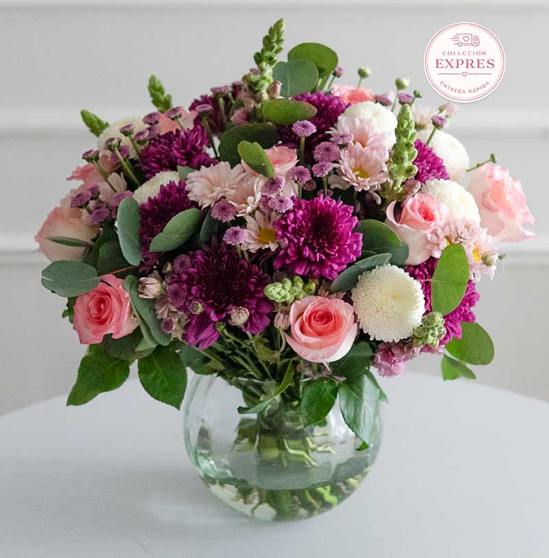arreglo de flores elegante con entrega en cdmx