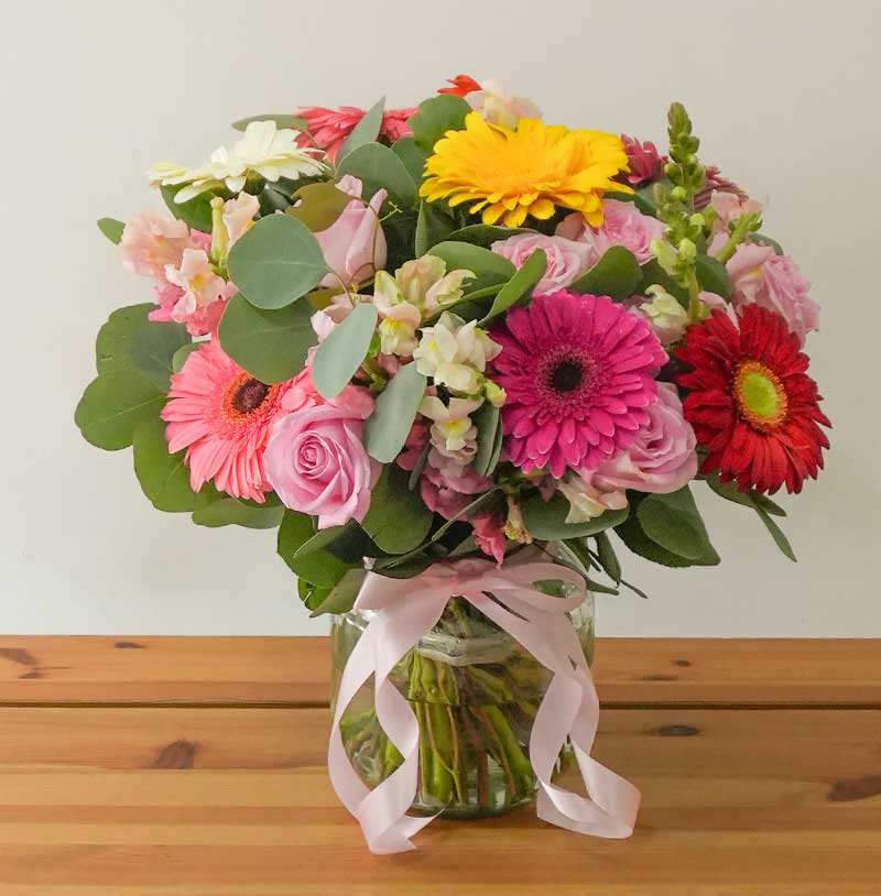 arreglo de gerberas para cumpleaños con envío a domicilio