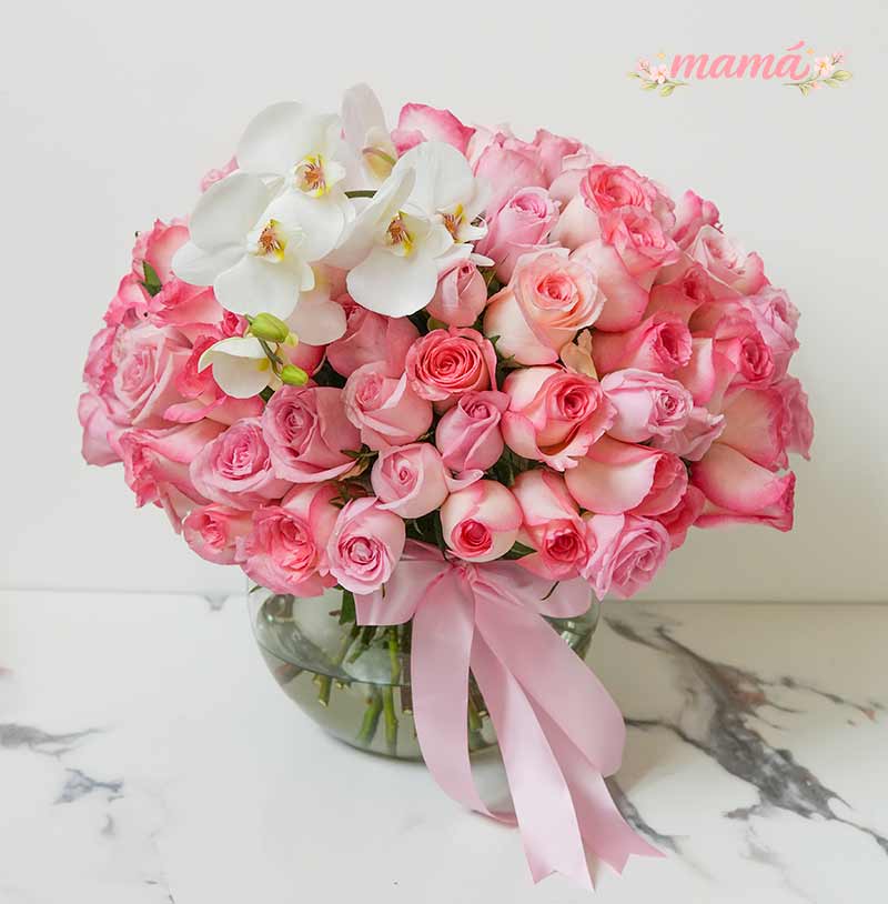 arreglo de lujo elegante para mama 10 de mayo