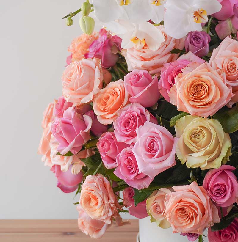 arreglo de lujo para mama con rosas