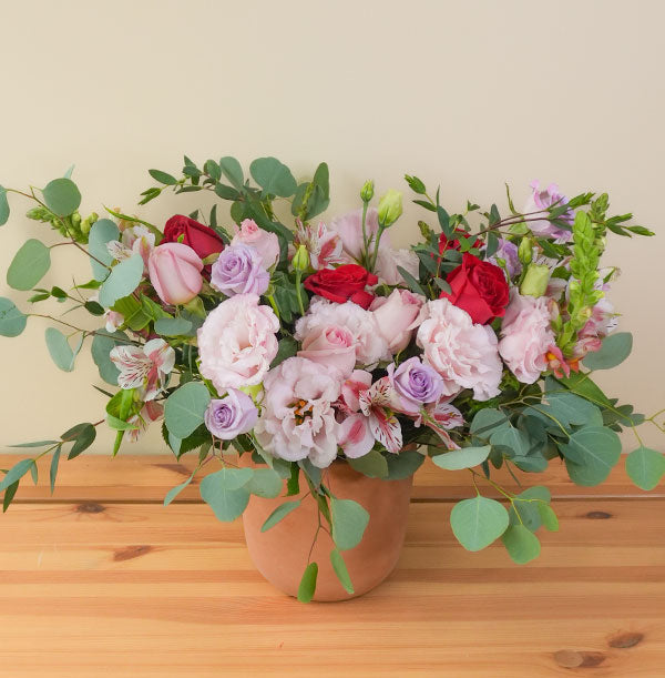 arreglo de rosas con entrega rapida estilo garden