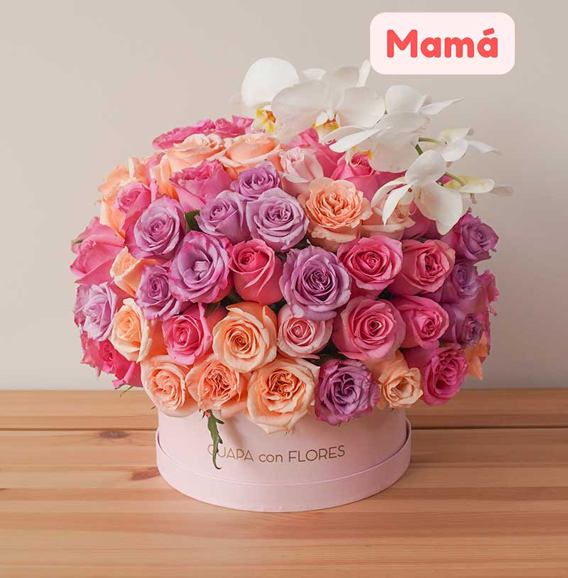 arreglo d e rosas de lujo para el 10 de mayo para mama a domicilio