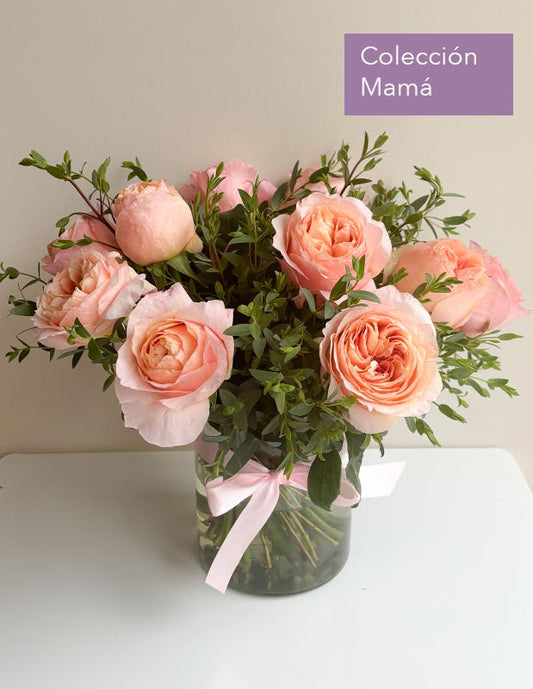 arreglo de rosas inglesas para mama cdmx