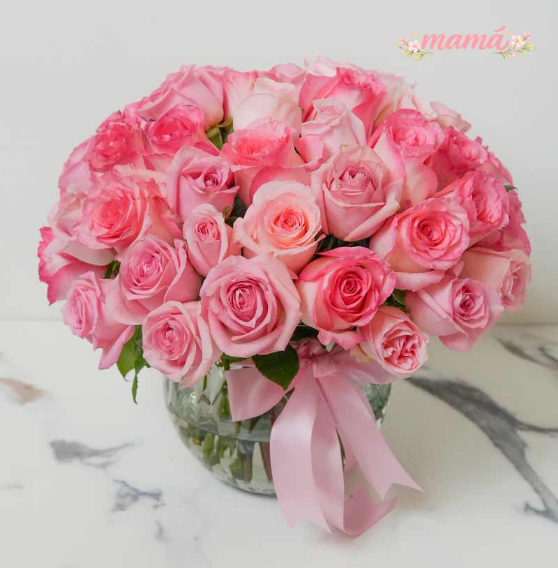 arreglo de rosas para mama