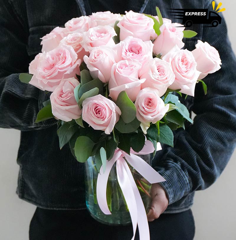 arreglo de rosas pastel cdmx flores con entrega a domicilio