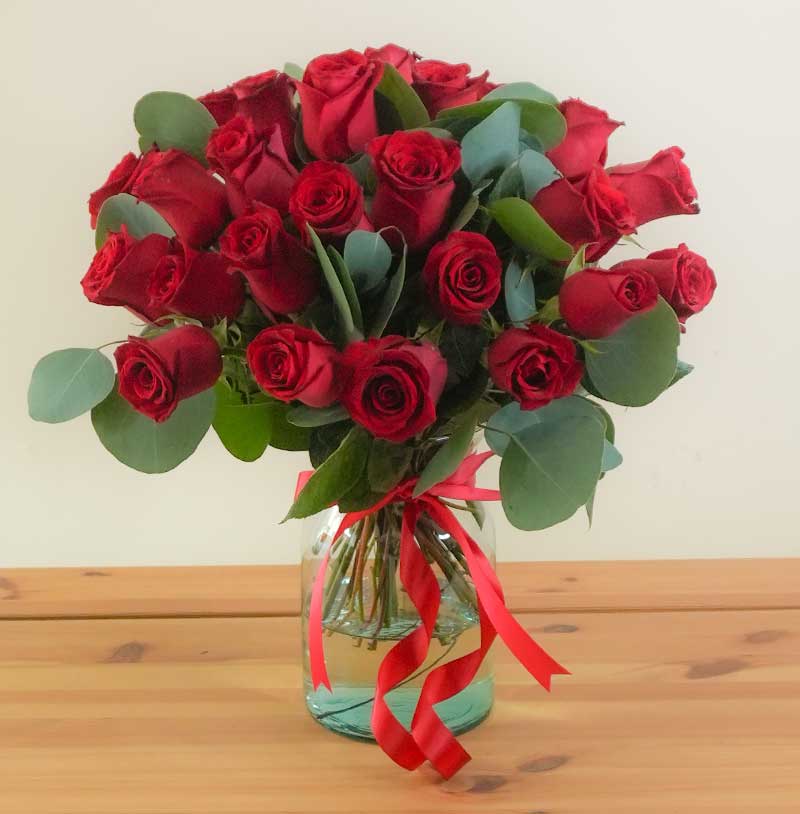 arreglo de rosas rojas en flores romantico para regalar ste 14 de febrero