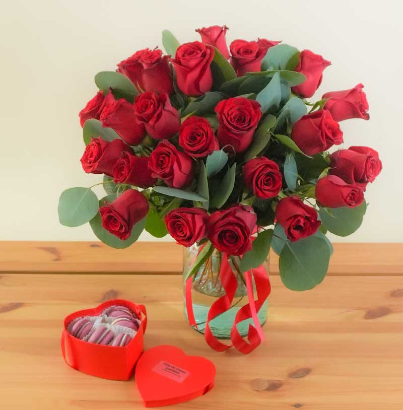 arreglo de rosas rojas para el 14 de febrero para envia flores a domicilio