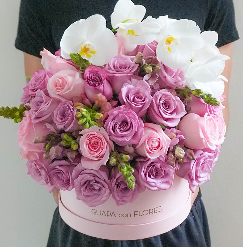 entrega de flores a domicilio de lujo en cdmx con rosas y orquideas