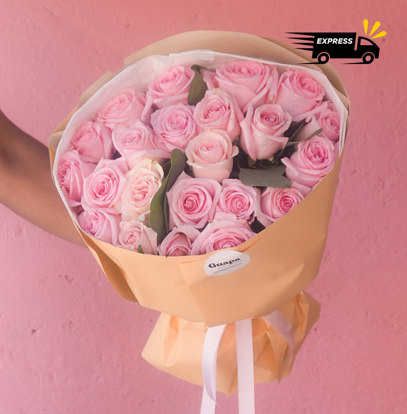 envia flores cdmx a domicilio ramo de rosas rosas