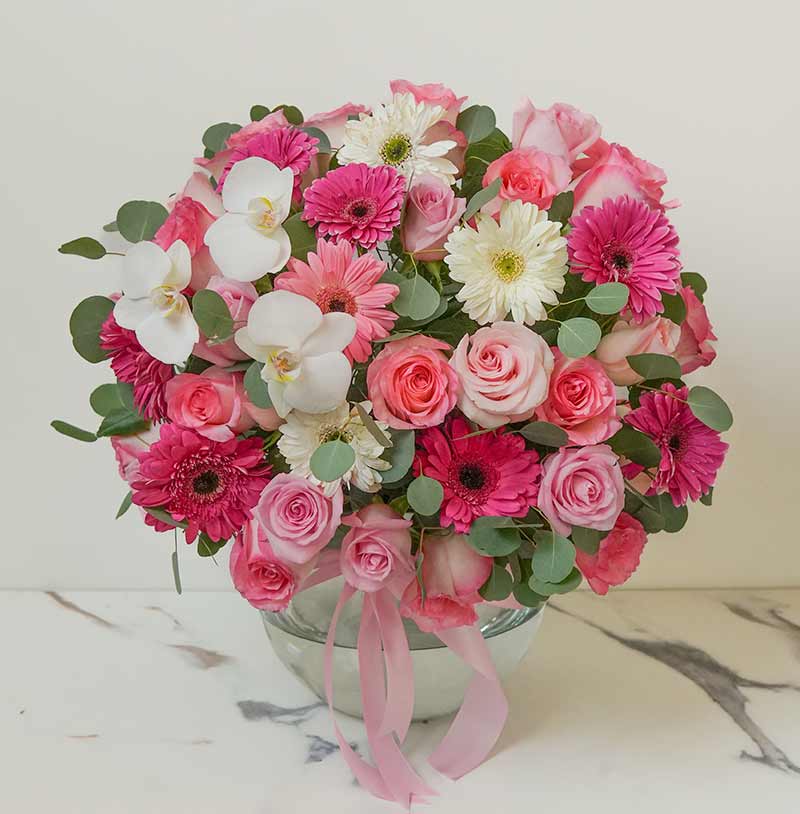 envia flores con rosas y gerberas d elujo y egenate 