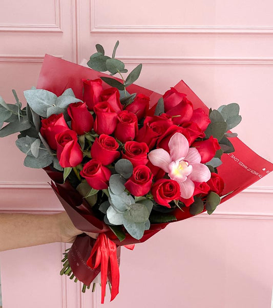 envia flores rodas rojas 14 de febrero