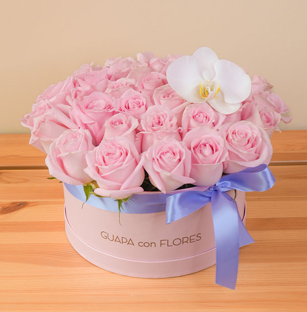arreglo de rosas con orquídeas con envío a domicilio