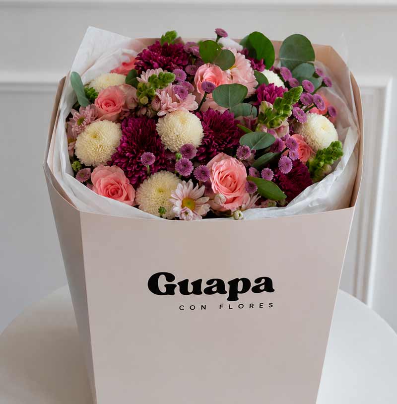 enviar flores rápido en caja