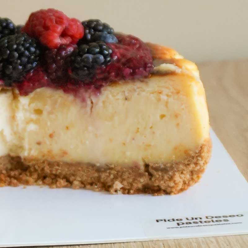 Tarta de queso con compota de moras 8 a 10 personas