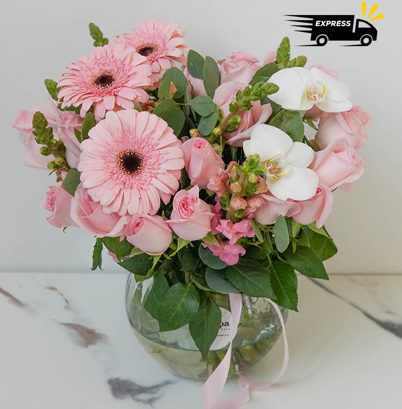 enviar rosas y gerberas flores con envío a domicilio