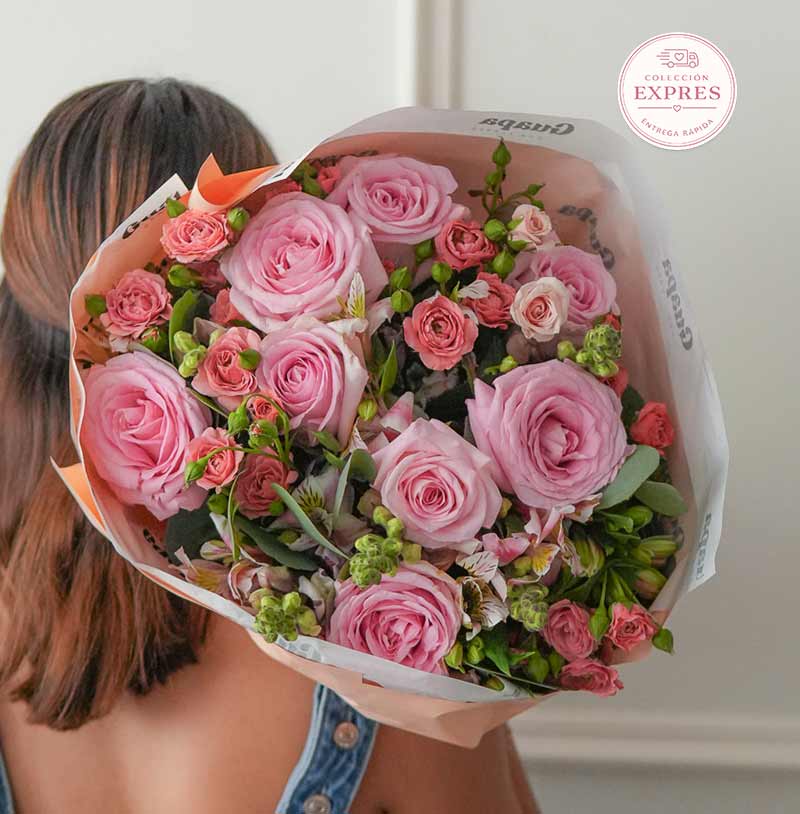 envio de flores urgentes y rapido ramo de rosas