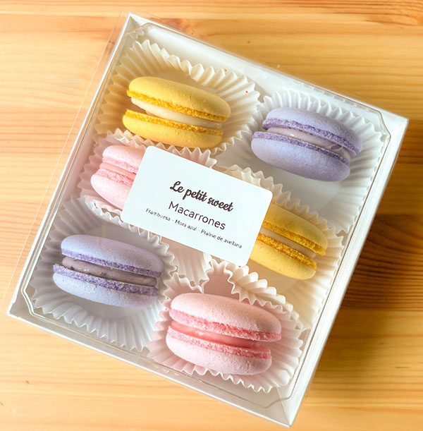 macarons franceses para enviar