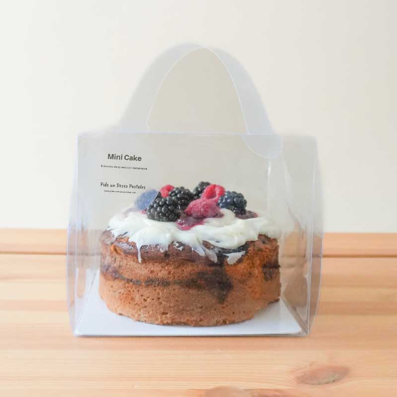 Mini Cake de bizcocho de queso con zarzamora- para 2 a 4 personas