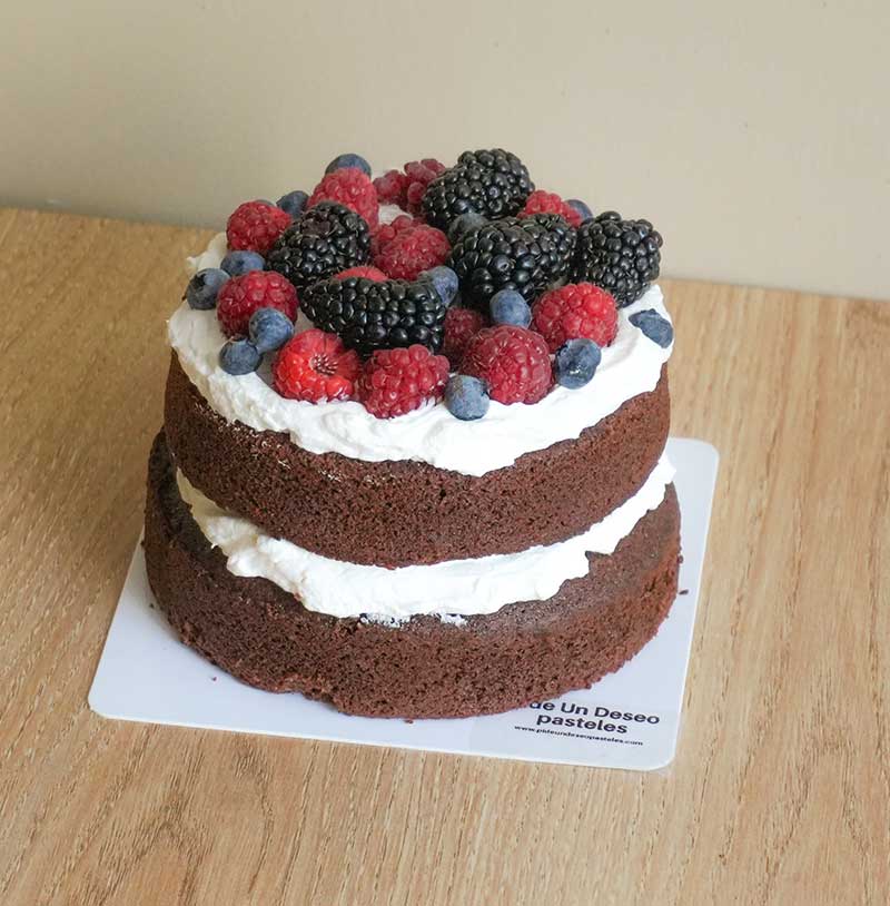 Pastel de chocolate para 2 a 4 personas