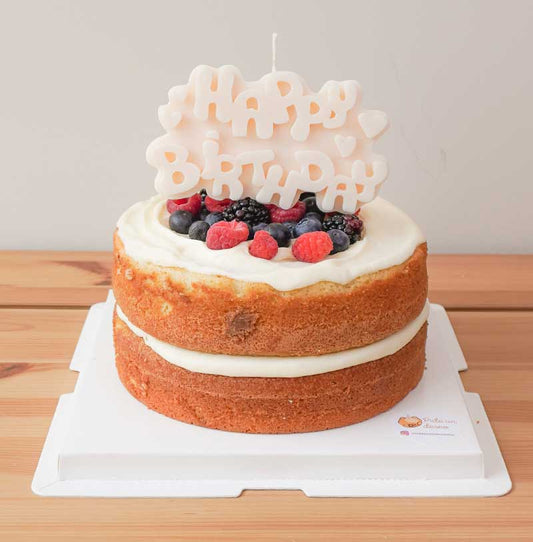 pastel para cumpleaños de vainilla