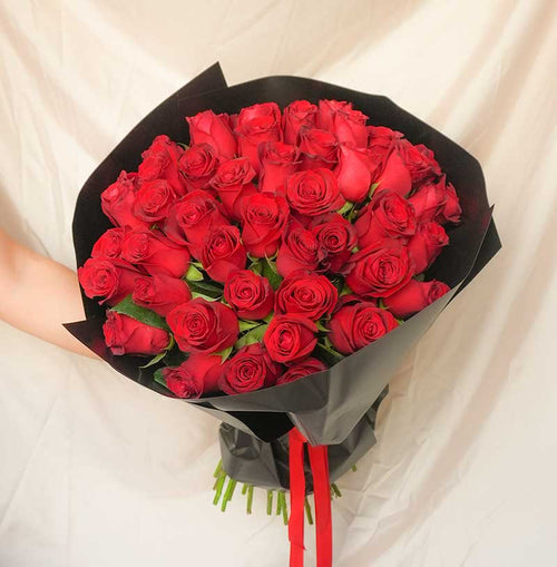 ramo de 50 rosas rojas para enviar flores en cdmx