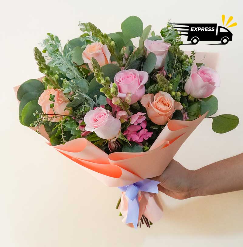 ramo de flores baratas para entrega rápida