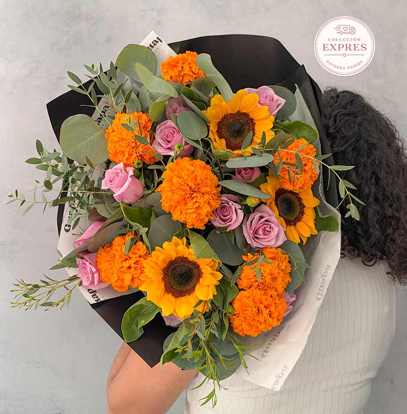 ramo de flores para el día de muertos halloween para regalo