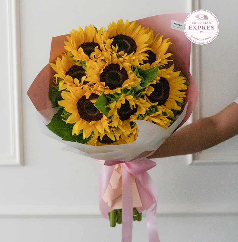 ramo de girasoles para entrega y envío rápido
