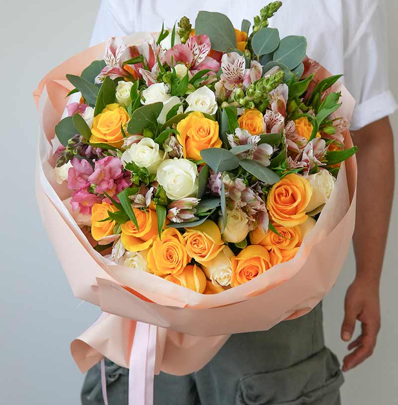 ramo de flores de primavera de lujo para entrega el mismo día