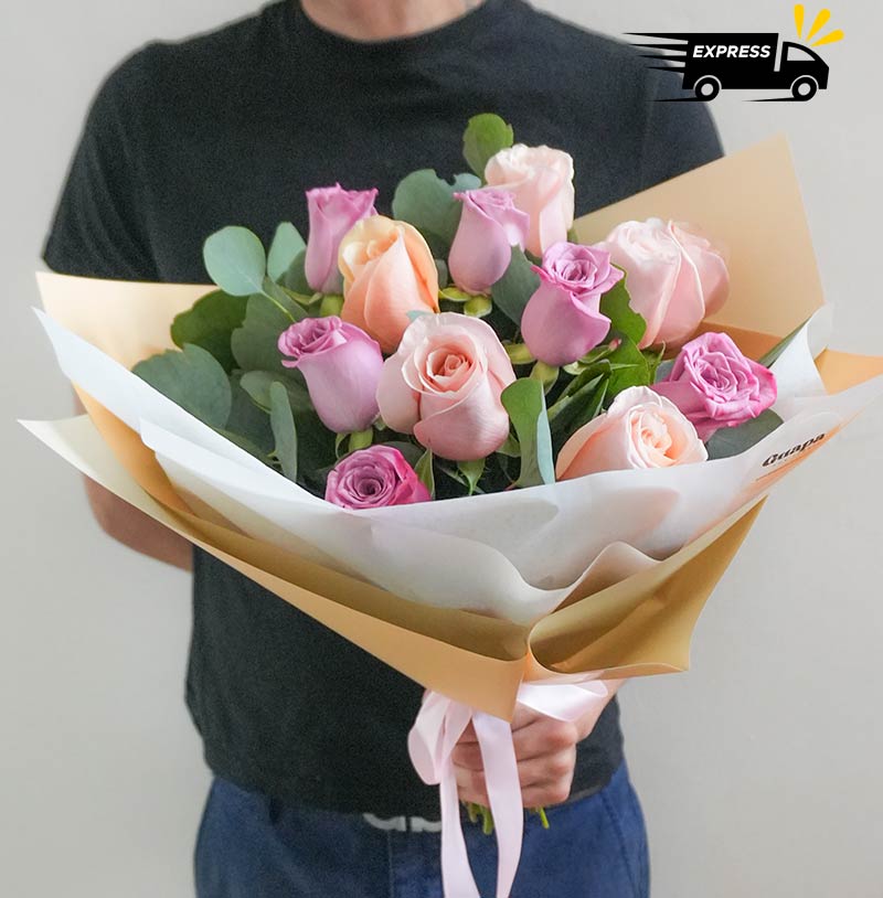 ramo de rosas con entrega rapida y barata