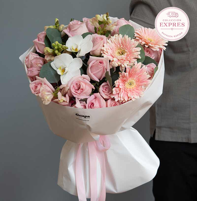 ramo de rosas con gerberas en cdmx