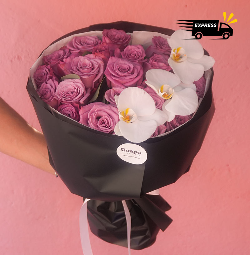 ramo de rosas flores a domicilio en cdmx para enviar de lujo