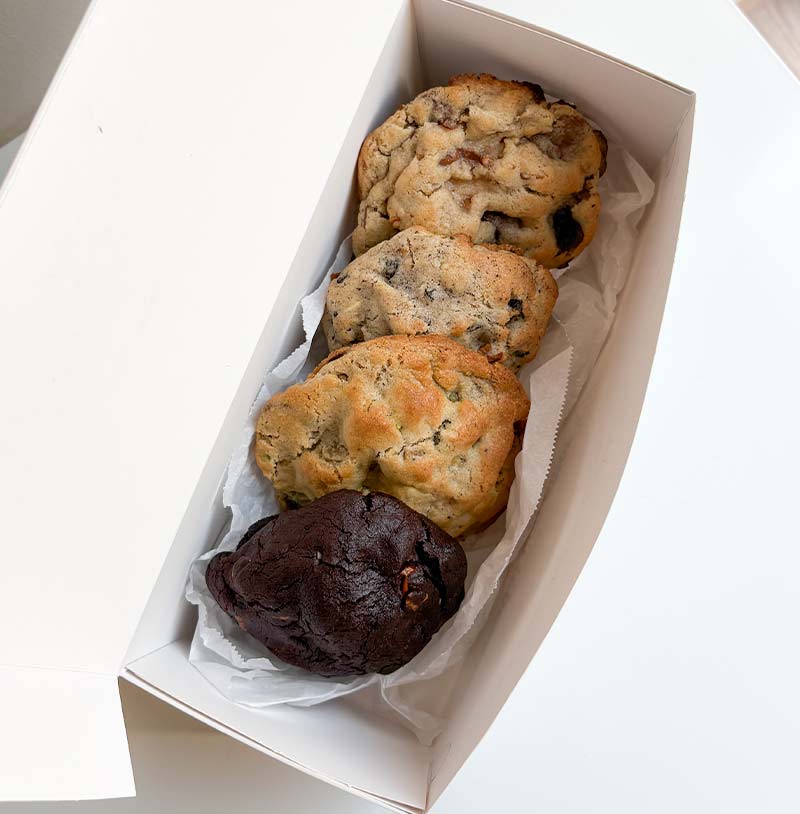 Caja con 4 Galletas Mix estilo NY