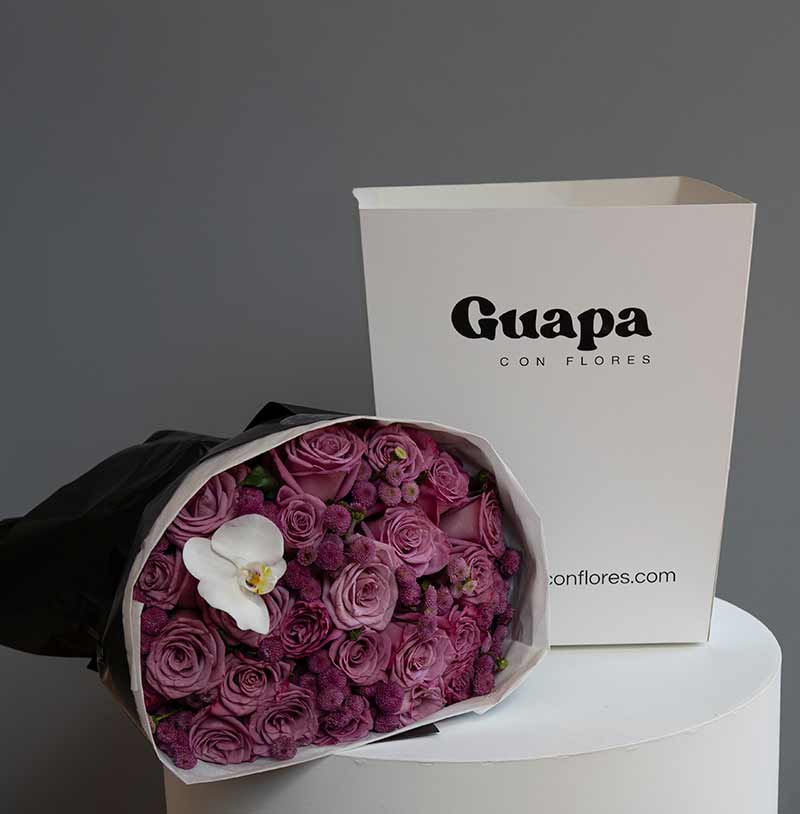rosas moradas entrega exprés