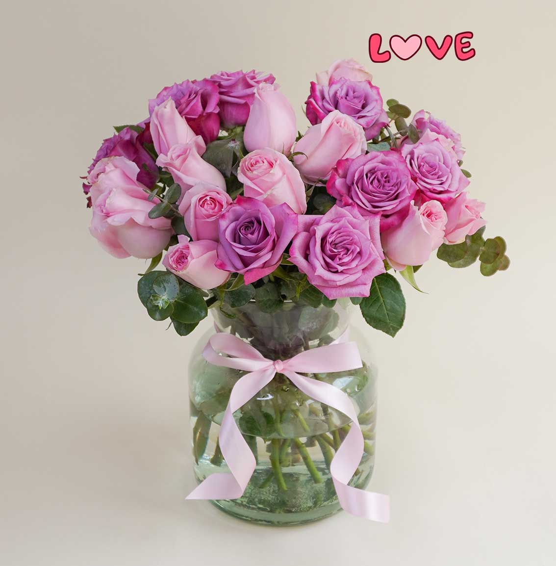 rosas para el 14 de febrero san valentin en florero