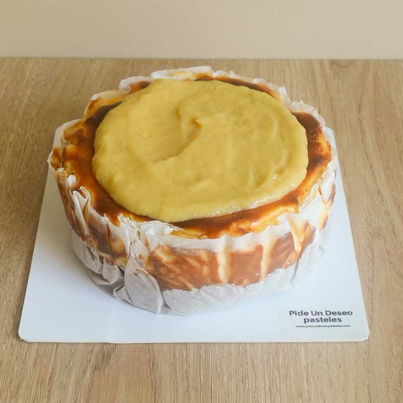 Tarta de queso con compota de guayaba 8 a 10 personas