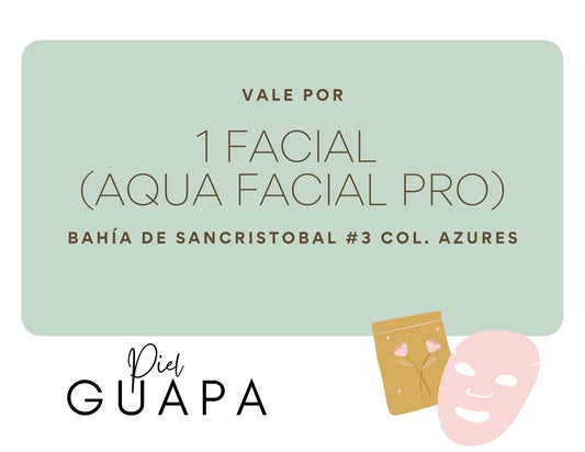 Limpieza Facial Profunda - Aqua Facial Pro 8 servicios Con Aparatología