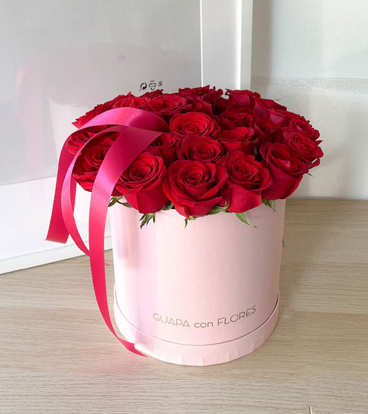 envia flores monterrey rosas rojas en caja