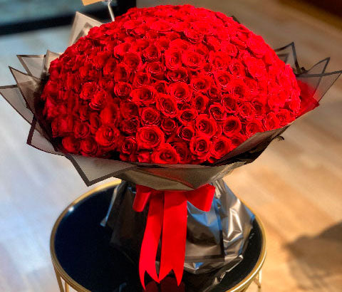 floreria ramo de 300 rosas rojas en cdmx