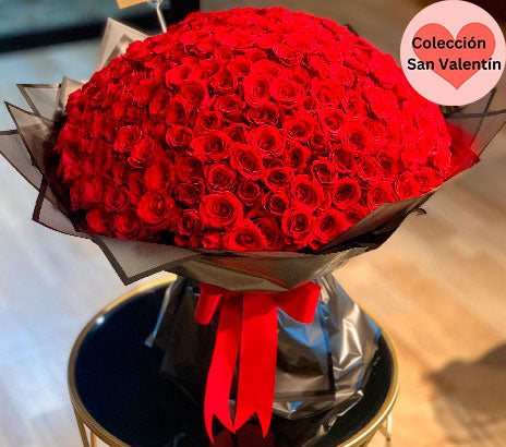 floreria ramo de 300 rosas rojas en cdmx