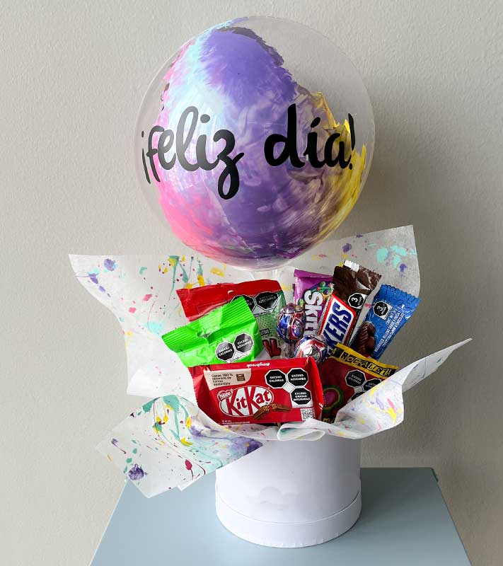 regalos a domicilio con globos y dulces